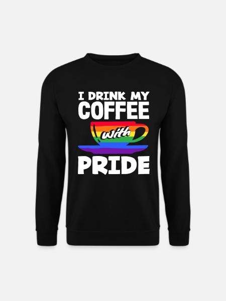 Coffee Lovers Proud With Pride - Unisex Sweatshirt - black