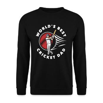 Bester Cricketspieler Papa Design - Unisex Pullover - Schwarz - Vorne - Alina (178cm) & Michal (187cm)