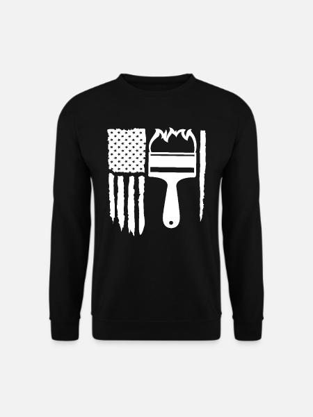 Painter Flag Brush Creativity - Unisex Sweatshirt - black