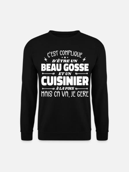 Handsome Man Cook - Unisex Sweatshirt - black