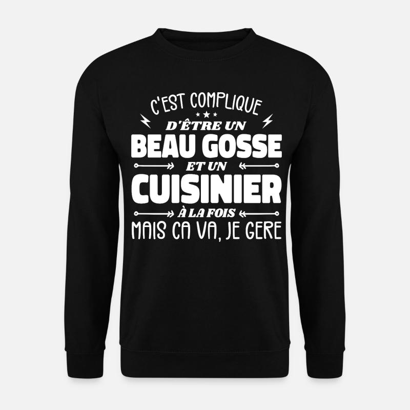 Handsome Man Cook - Unisex Sweatshirt - black