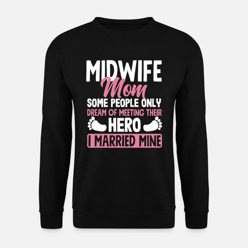 Midwife Mama Held Married - Unisex Sweatshirt - black