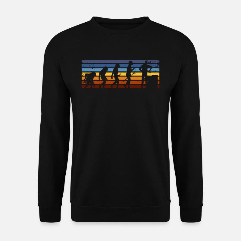 Maurer Evolution Retro-stil - Unisex Pullover - Schwarz