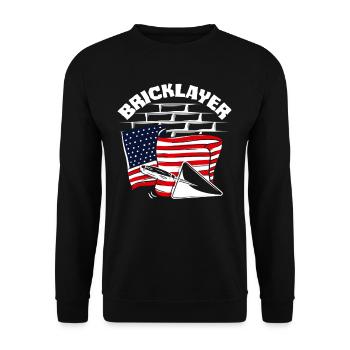 Conception du drapeau de la fierté américaine Maurer - Sweat-shirt Unisexe - noir - Devant - Alina (178cm) & Michal (187cm)