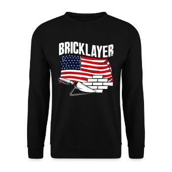 Maurer American Pride Handwerkskunst Tribut - Unisex Pullover - Schwarz - Vorne - Alina (178cm) & Michal (187cm)