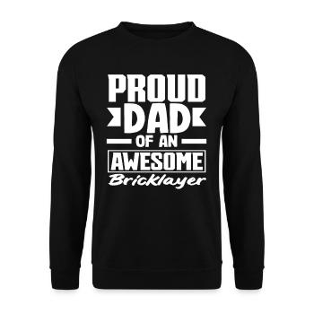 Mason Proud father of a great child - Unisex Sweatshirt - black - Front - Alina (178cm) & Michal (187cm)