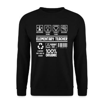 Grundschullehrerin Multitasking Problemlösung - Unisex Pullover - Schwarz - Vorne - Alina (178cm) & Michal (187cm)