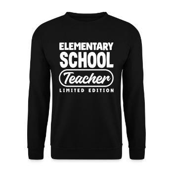 Enseignant du primaire Édition limitée - Sweat-shirt Unisexe - noir - Devant - Alina (178cm) & Michal (187cm)