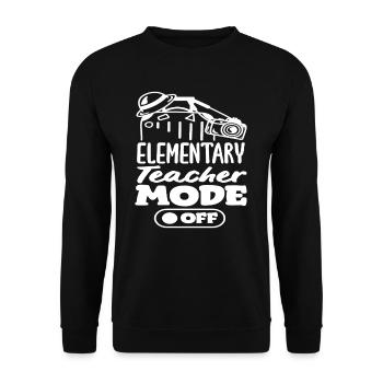 Grundschullehrer Modus Aus Abenteuer - Unisex Pullover - Schwarz - Vorne - Alina (178cm) & Michal (187cm)