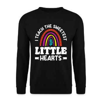Grundschullehrerin Ich Unterrichte Die Süßesten - Unisex Pullover - Schwarz - Vorne - Alina (178cm) & Michal (187cm)