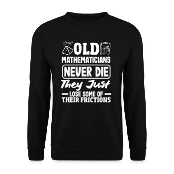 Math Teacher Math Gift - Unisex Sweatshirt - black - Front - Alina (178cm) & Michal (187cm)