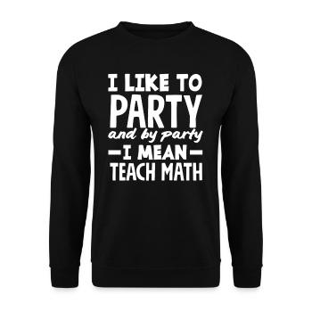 Cadeau de mathématiques pour professeur de mathématiques - Sweat-shirt Unisexe - noir - Devant - Alina (178cm) & Michal (187cm)