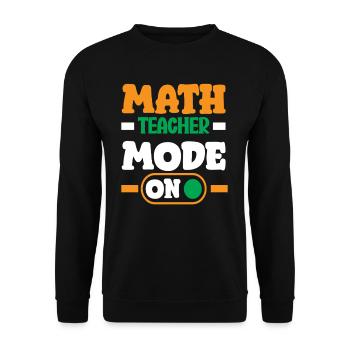 Math Teacher Math Gift - Unisex Sweatshirt - black - Front - Alina (178cm) & Michal (187cm)