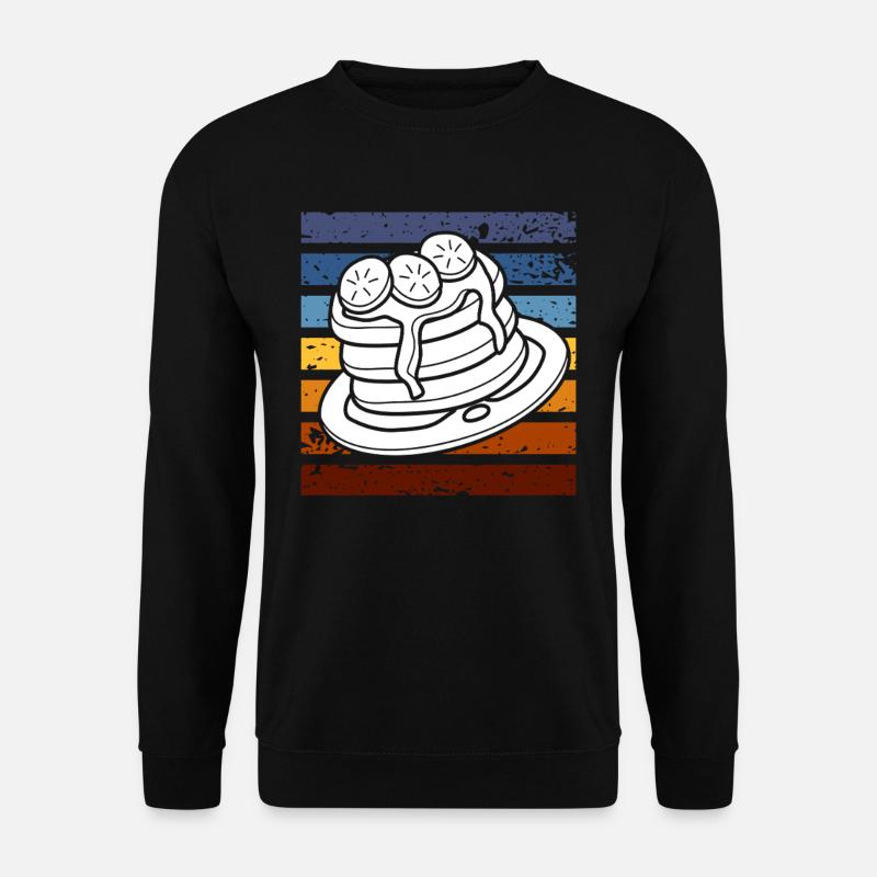Crêpes rétro Petit-déjeuner Indulgence - Sweat-shirt Unisexe - noir