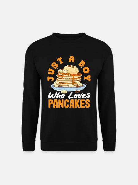 A boy who loves pancakes - Unisex Sweatshirt - black