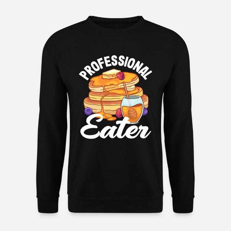Pancakes Lovers Professional Eater - Unisex Sweatshirt - black