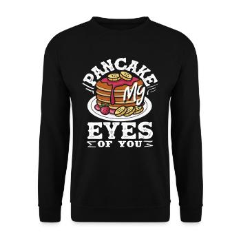 Pancake eyes de votre plaisir - Sweat-shirt Unisexe - noir - Devant - Alina (178cm) & Michal (187cm)