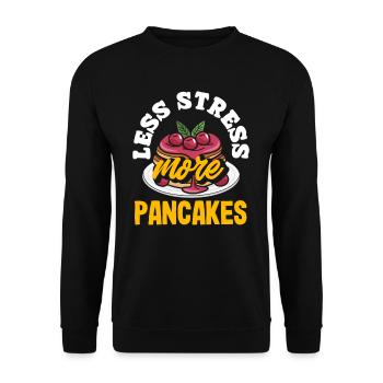 Crêpes : moins de stress, plus de plaisir - Sweat-shirt Unisexe - noir - Devant - Alina (178cm) & Michal (187cm)