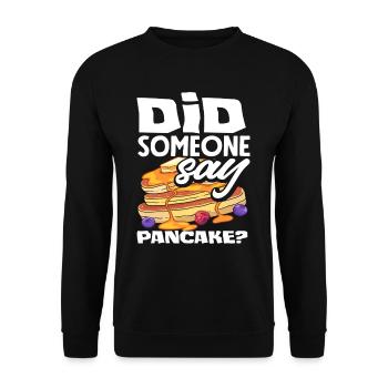 Crêpes Y a-t-il des crêpes ? - Sweat-shirt Unisexe - noir - Devant - Alina (178cm) & Michal (187cm)