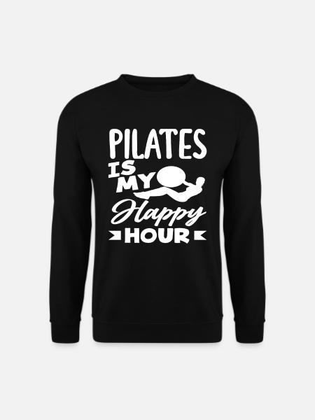 Pilates is my happy hour - Unisex Sweatshirt - black