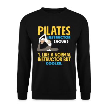 Entraîneur de Pilates Nomen Cool And Loose - Sweat-shirt Unisexe - noir - Devant - Alina (178cm) & Michal (187cm)