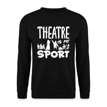 Le théâtre est mon sport musical - Sweat-shirt Unisexe - noir - Devant - Alina (178cm) & Michal (187cm)