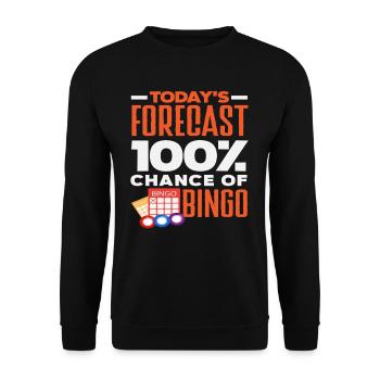 Prédiction de bingo 100 % de chance Bingo - Sweat-shirt Unisexe - noir - Devant - Alina (178cm) & Michal (187cm)