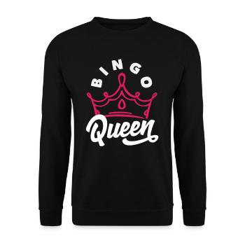 Couronne de joueur de Bingo Queen - Sweat-shirt Unisexe - noir - Devant - Alina (178cm) & Michal (187cm)