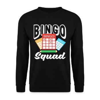 Bingo Player Squad Team Style - Unisex Sweatshirt - black - Front - Alina (178cm) & Michal (187cm)
