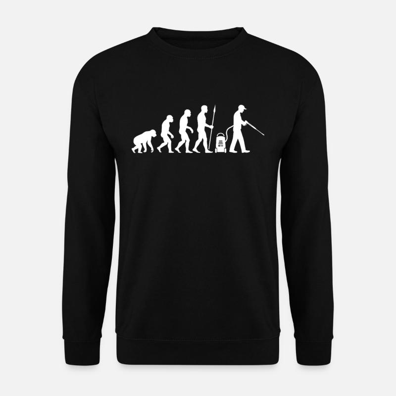 Evolution zum Hochdruckreiniger und Dampfreiniger - Unisex Pullover - Schwarz