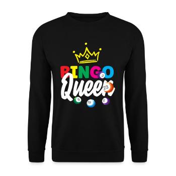 Bingo Queen Player Crown Joy - Sweat-shirt Unisexe - noir - Devant - Alina (178cm) & Michal (187cm)