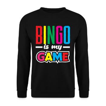 Bingo est mon jeu pour les joueurs de bingo - Sweat-shirt Unisexe - noir - Devant - Alina (178cm) & Michal (187cm)