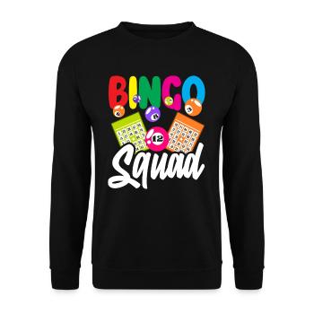 Bingo Squad pour les joueurs passionnés de bingo - Sweat-shirt Unisexe - noir - Devant - Alina (178cm) & Michal (187cm)