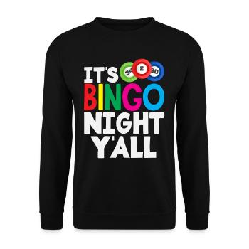 Joueur de bingo C’est la nuit du bingo - Sweat-shirt Unisexe - noir - Devant - Alina (178cm) & Michal (187cm)