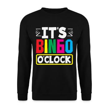 C’est l’heure du bingo pour les joueurs de bingo - Sweat-shirt Unisexe - noir - Devant - Alina (178cm) & Michal (187cm)