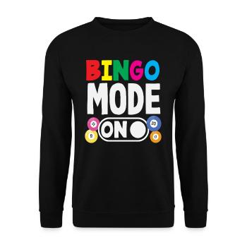 Mode bingo activé pour votre tour de jeu - Sweat-shirt Unisexe - noir - Devant - Alina (178cm) & Michal (187cm)