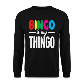 Le bingo est mon truc - Votre jeu - Sweat-shirt Unisexe - noir - Devant - Alina (178cm) & Michal (187cm)
