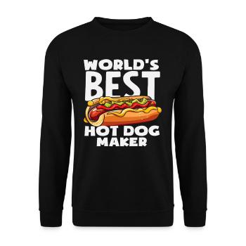 La meilleure machine à hot-dogs au monde pour les amateurs de hot-dogs - Sweat-shirt Unisexe - noir - Devant - Alina (178cm) & Michal (187cm)