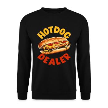 Revendeurs de hot-dogs pour les amateurs de hot-dogs - Sweat-shirt Unisexe - noir - Devant - Alina (178cm) & Michal (187cm)