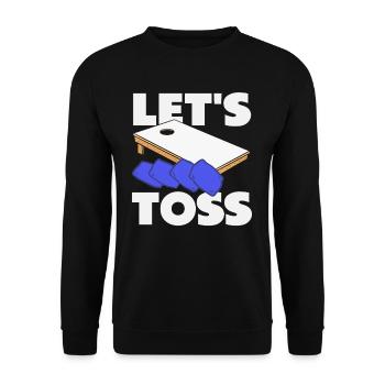 Cornhole Lover Jetons - Sweat-shirt Unisexe - noir - Devant - Alina (178cm) & Michal (187cm)