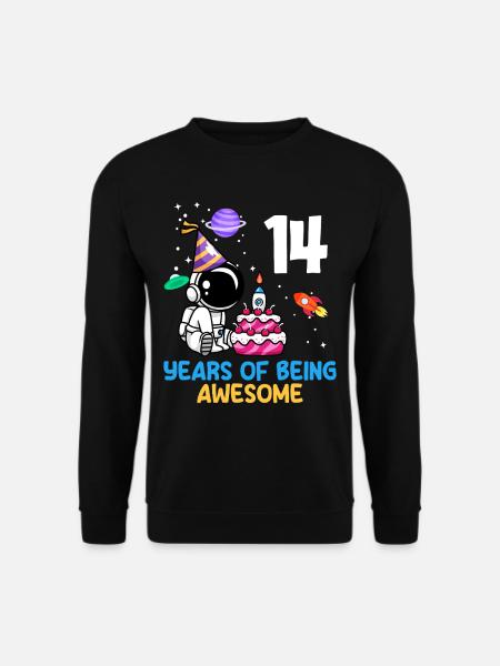 14 Years Fantastic With Space - Unisex Sweatshirt - black