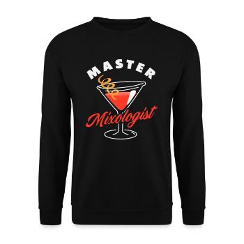 Master Mixologist Barkeeper Kunst - Unisex Pullover - Schwarz - Vorne - Alina (178cm) & Michal (187cm)