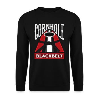 Cornhole Master Black Belt Lover - Sweat-shirt Unisexe - noir - Devant - Alina (178cm) & Michal (187cm)