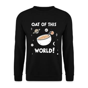 Overnight Oats Muesli Cereals Best of the World - Unisex Sweatshirt - black - Front - Alina (178cm) & Michal (187cm)