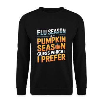 Flu Season & Pumpkin Season Pumpkin Spice Nurse - Unisex Sweatshirt - black - Front - Alina (178cm) & Michal (187cm)
