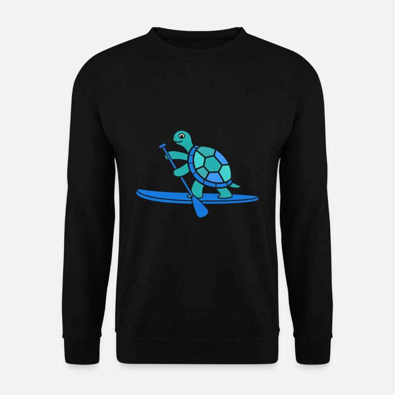 Tortue de mer mignonne paddle - Sweat-shirt Unisexe - noir