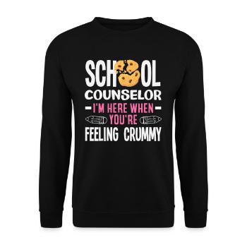 Schulberater Wenn Du Dich Schlecht Fühlst - Unisex Pullover - Schwarz - Vorne - Alina (178cm) & Michal (187cm)