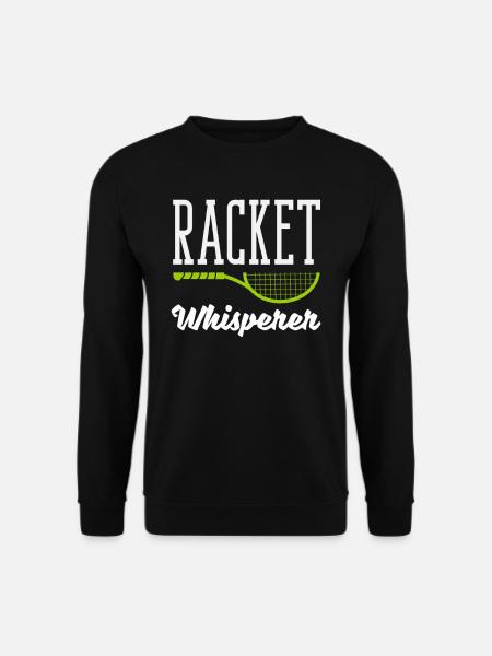 Racket Whisperer Tennis Player Design - Unisex Sweatshirt - black