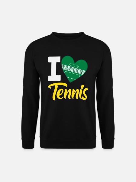 I Love Tennis Player Heart - Unisex Sweatshirt - black