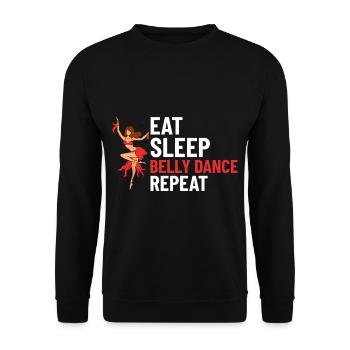 Danse du ventre Danse orientale Musique Danseur - Sweat-shirt Unisexe - noir - Devant - Alina (178cm) & Michal (187cm)